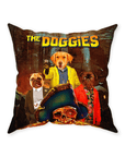 Cojín personalizado para 3 mascotas 'The Doggies'