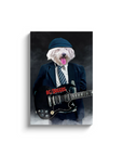 Lienzo personalizado para mascotas 'AC/Doggo'