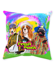 Cojín personalizado para 3 mascotas 'The Fresh Pooch'