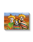 Lienzo personalizado para 3 mascotas '3 Amigos'