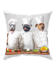 Cojín personalizado con 3 mascotas 'The Chefs'