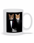 Taza personalizada con 2 mascotas 'Los Catfathers'