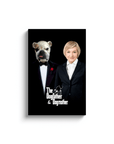 Lienzo personalizado para mascotas/humanos 'The Dogfather &amp; Dogmother'