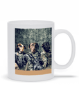 Taza personalizada con 3 mascotas 'The Army Veterans'