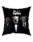 Cojín personalizado con 3 mascotas 'The Dogfathers'