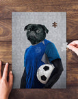 Puzzle de mascota personalizado 'El Futbolista'