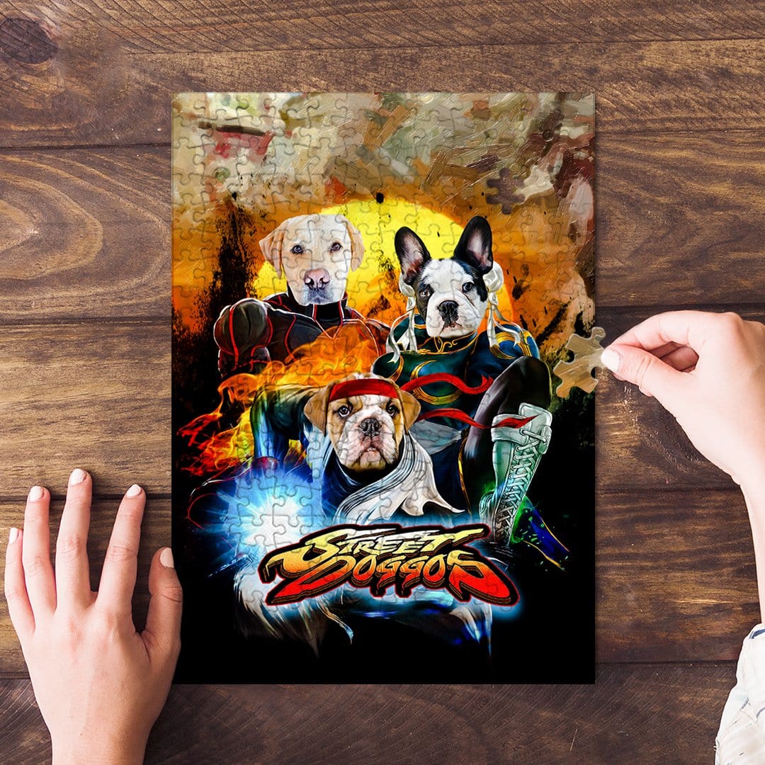 Puzzle personalizado de 3 mascotas &#39;Street Doggos&#39;