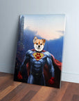 Lienzo personalizado para mascotas 'Super Dog'