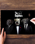 Puzzle personalizado de 3 mascotas 'The Dogfathers'