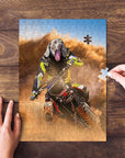 Puzzle personalizado para mascotas 'El piloto de motocross'