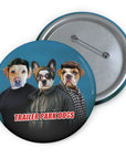 Perros de Trailer Park (2 - 3 mascotas) Chapa personalizada 