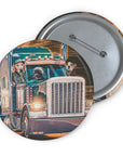 Chapa personalizada The Trucker(s) (1 - 4 mascotas)