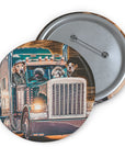 Chapa personalizada The Trucker(s) (1 - 4 mascotas)